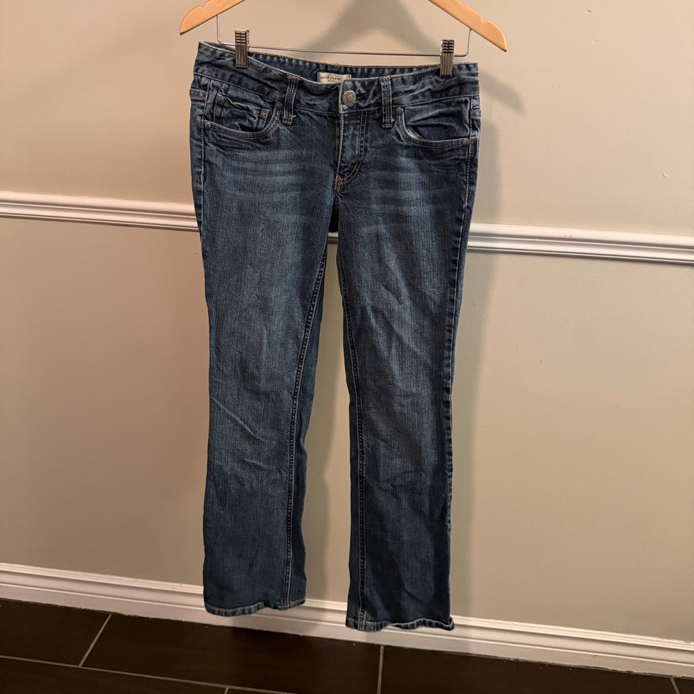 Jacob Connexion Y2K Low Rise Bootcut Jeans Women Size 28 Medium Wash